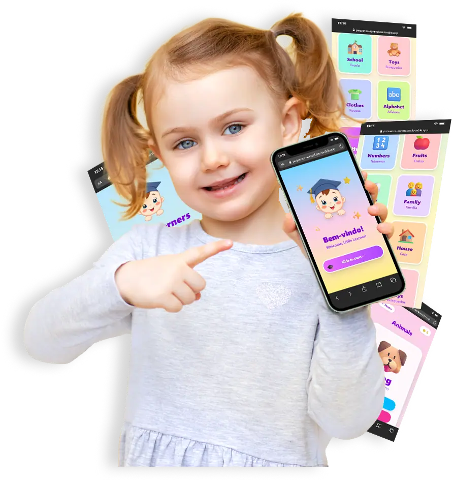 O app Little Learners no celular